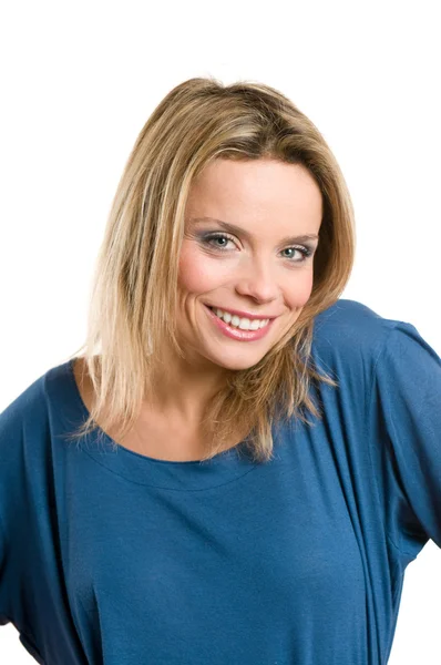 Smiling young woman posing — Stock Photo, Image