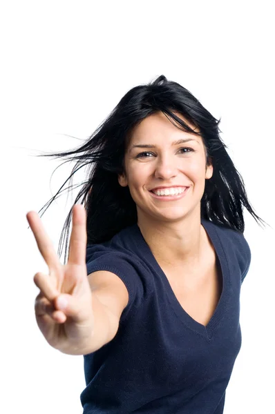 Happy successful latin girl — Stock Photo, Image