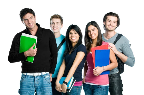 Smiling teenager students Royalty Free Stock Photos