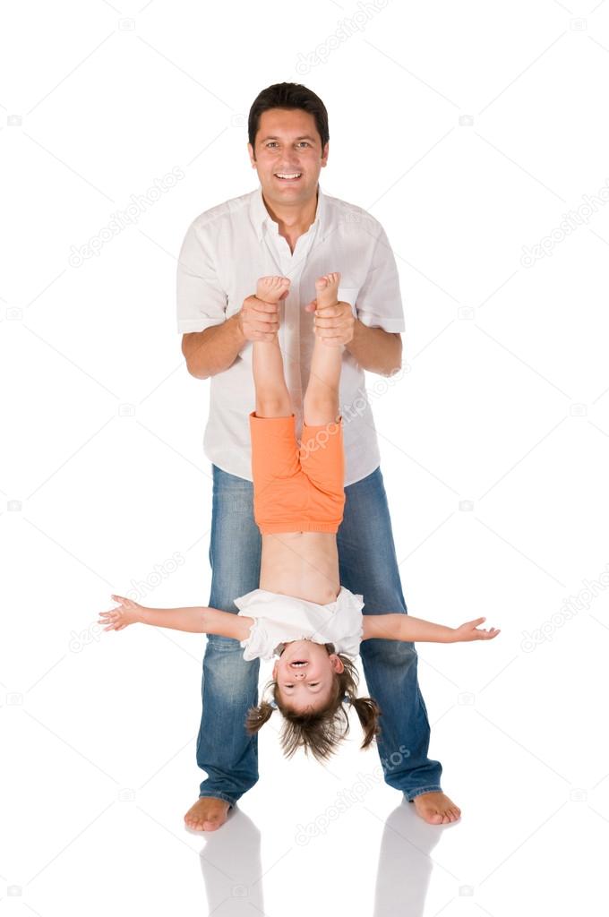 Upside down daughter