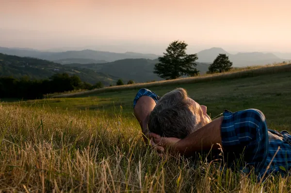 Pausa pacífica e relaxar — Fotografia de Stock