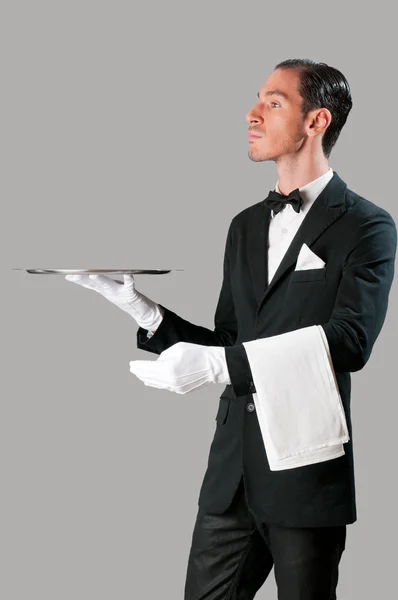 Haughty waiter — Stock Photo, Image