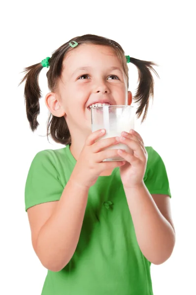 Little child drinking milk Stock Picture