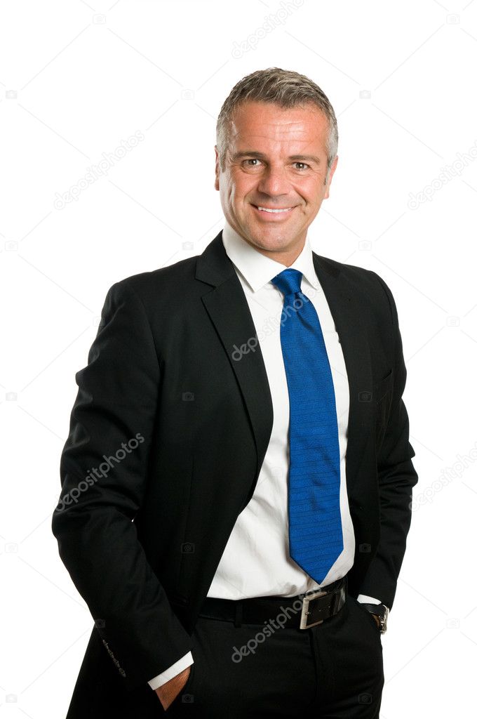 Friendly mature businessman