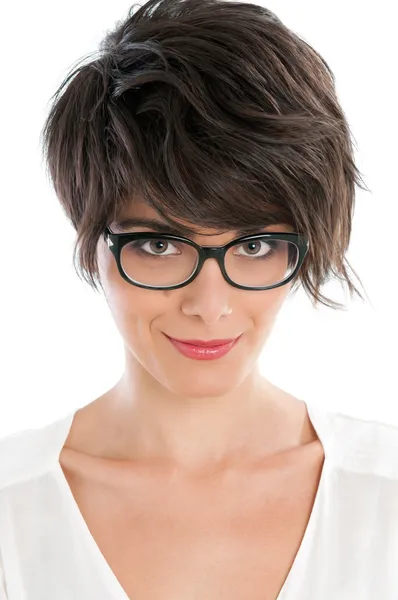 Junge Frau mit Brille — Stockfoto