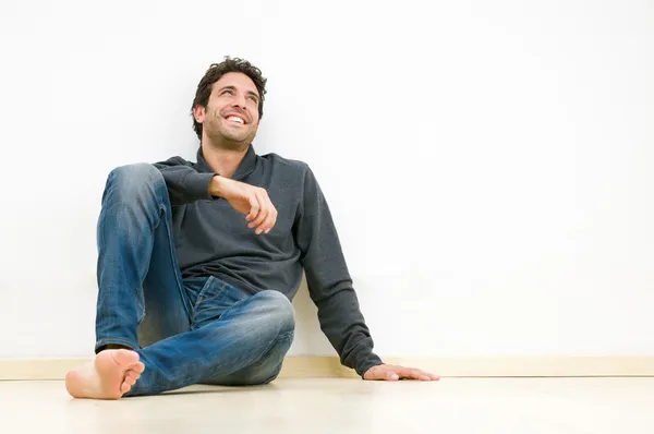 Happy thinking guy — Stock Photo, Image