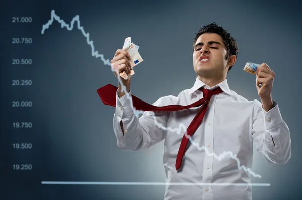 Stock market crash — Stock Photo, Image