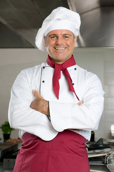 Chef sorridente — Fotografia de Stock