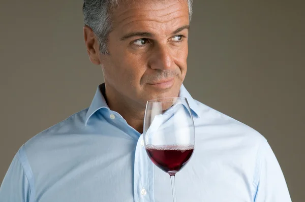 Fine red wine glass — Stock Photo, Image