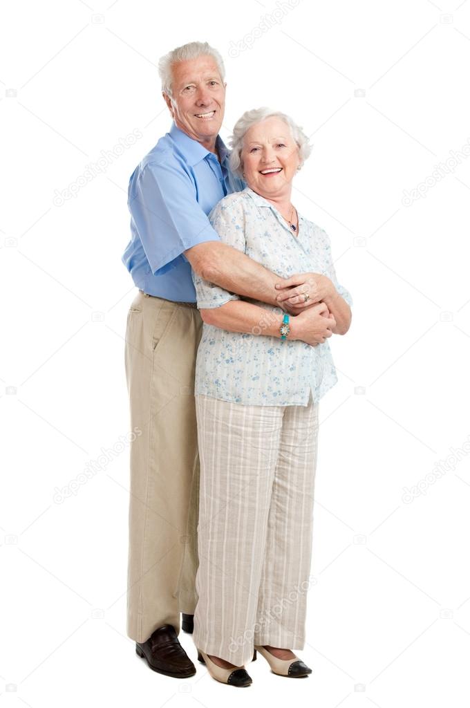 Happy loving seniors