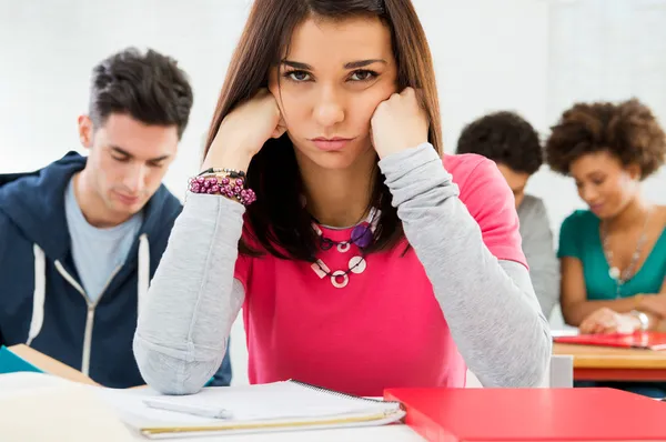 Estudante triste — Fotografia de Stock