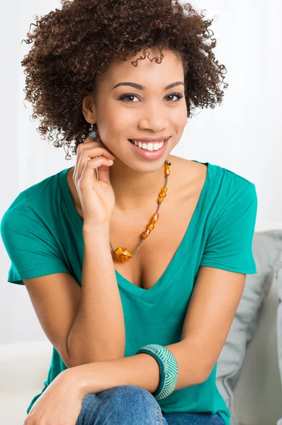 Portrait Of Young Happy Woman Stock Image