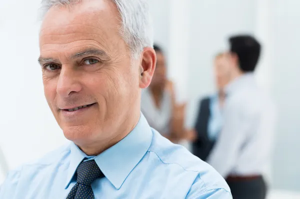 Senior Businessman Closeup — Stock Photo, Image