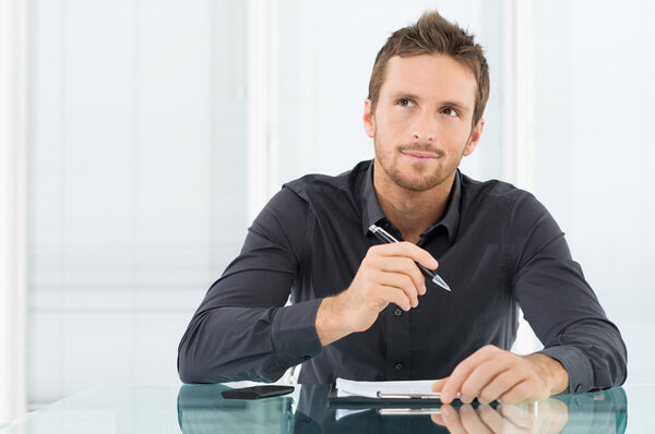 Pensive Businessman