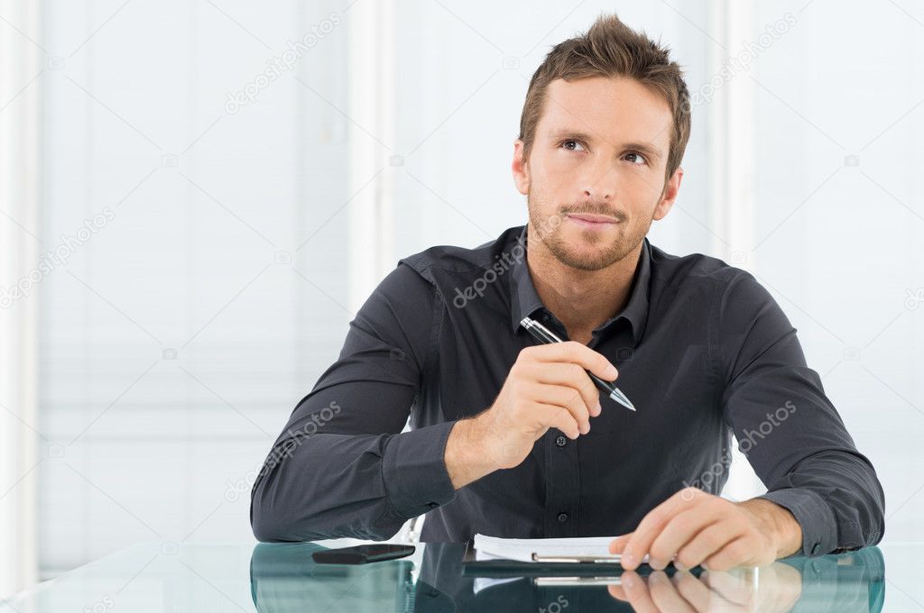 Pensive Businessman