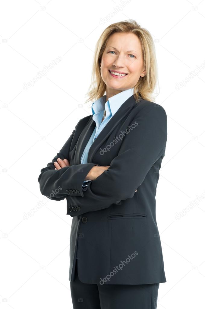Portrait Of Happy Senior Businesswoman