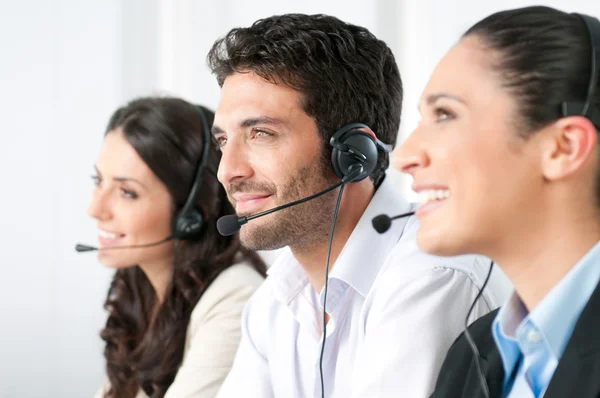 Equipa do call center — Fotografia de Stock