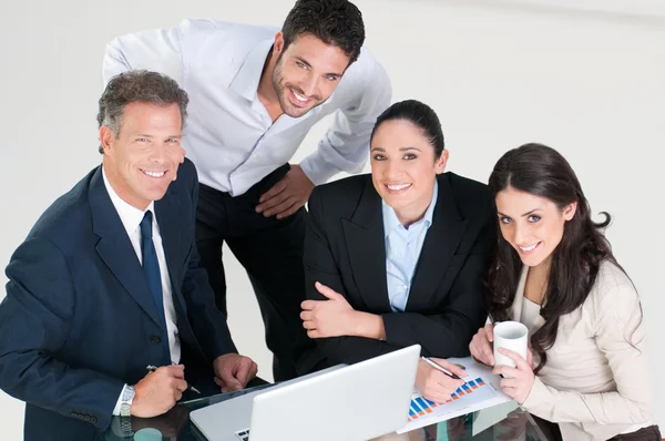 Gelukkig zakelijke team — Stockfoto