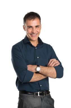 mutlu gülümseyen iş adamı