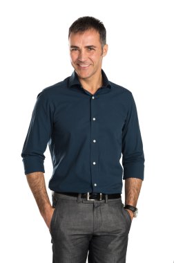 mutlu gülümseyen iş adamı
