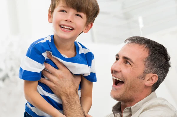Playful Father And Son — Stock Photo, Image