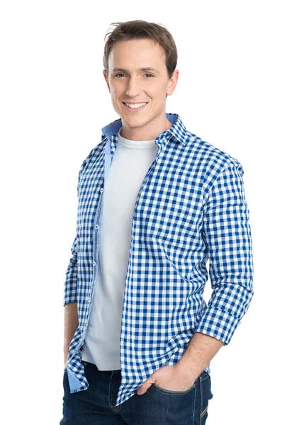 Portrait Of Smiling Young Man — Stock Photo, Image