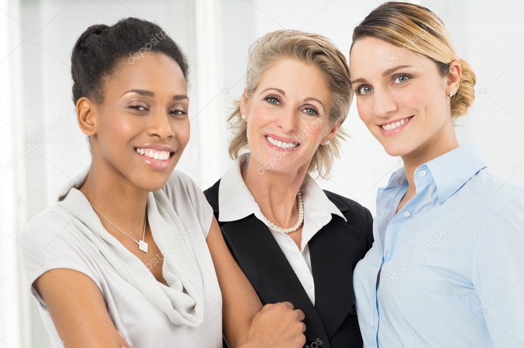 Group Of Happy Businesswomen Only