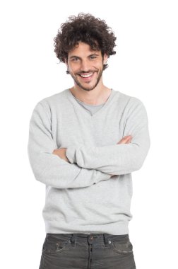Mutlu genç adam.