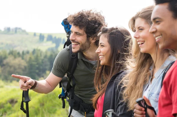 Group Of Friends Looking Landscape — Stock Photo, Image
