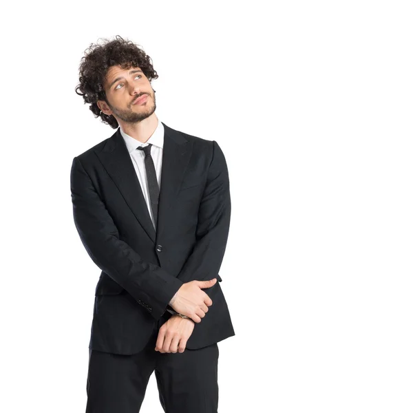 Young Businessman Contemplating — Stock Photo, Image