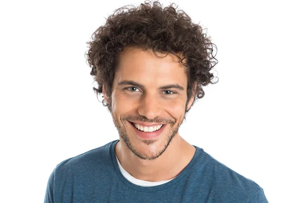 Happy Young Man Face — Stock Photo, Image