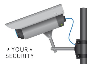 Güvenlik cctv kamera kutup