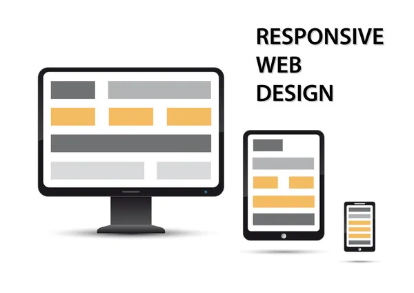 Responsive Σχεδιασμός ιστοσελίδων — Διανυσματικό Αρχείο