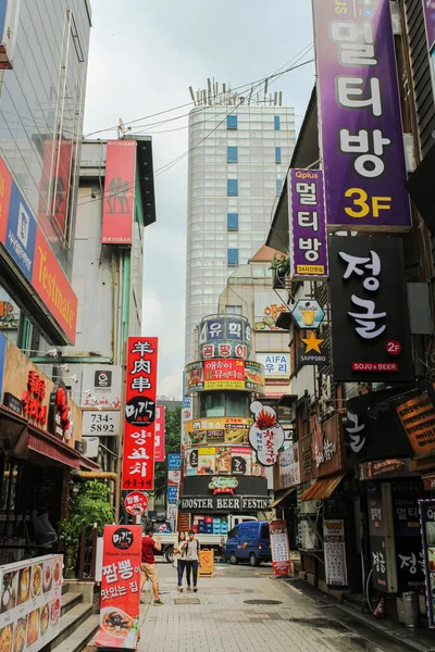 Seoul South Korea July 2021 Cityscape Korean Capital City Street — Stock Photo, Image