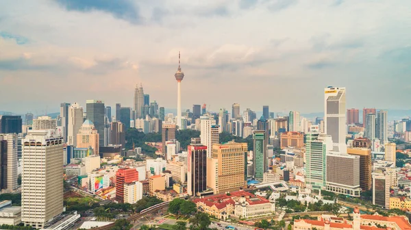 Kuala Lumpur Malasia Marzo 2021 Vista Panorámica Ciudad Medio Del — Foto de Stock