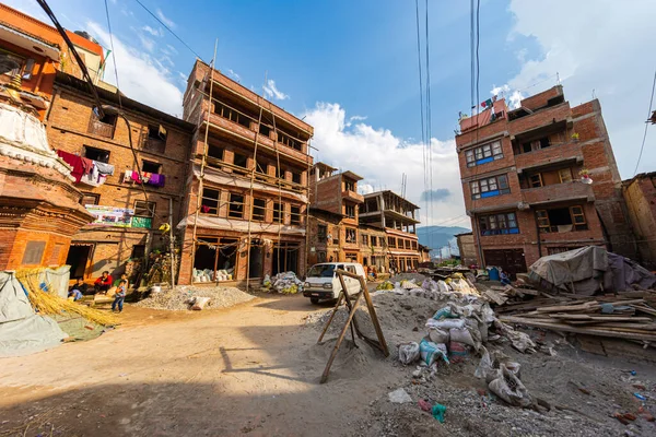 Bhaktapur Nepal Oktober 2021 Stad Oostelijke Hoek Van Kathmandu Vallei — Stockfoto