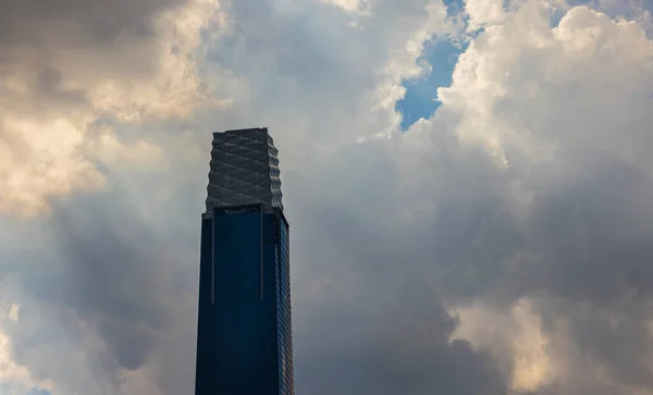 Kuala Lumpur Malaysia June 2022 Dark Rain Clouds Moving Exchange — Stock Photo, Image