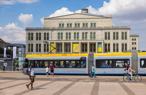 Leipzig Germany June 2022 Opera House Augustusplatz Augustus Square Modern — Foto de Stock