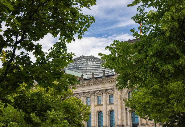 Berlin Germany June 2022 Dome Reichstag Seat German Bundestag Trees — 图库照片