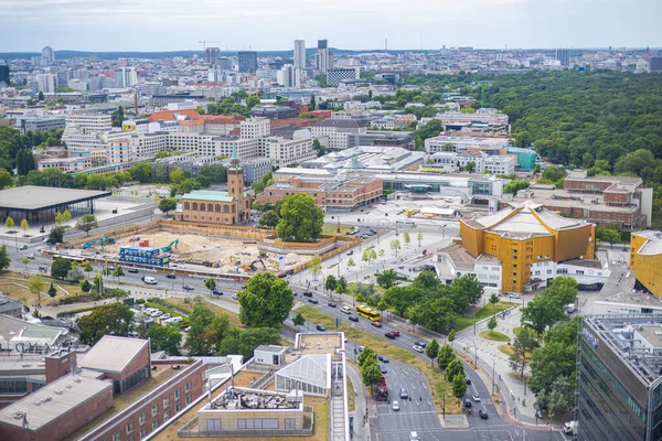 Berlijn Duitsland Juni 2022 Luchtfoto Van Duitse Hoofdstad Gevangen Van — Stockfoto