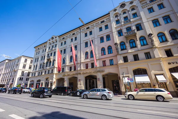 Munich Germany July 2022 Cityscape Maximilianstrasse One City Four Royal — Foto de Stock