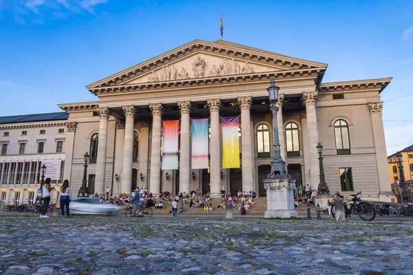 Munich Germany July 2022 Evening National Theatre German Nationaltheater Max — Stockfoto