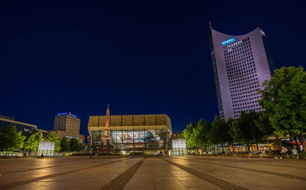 Leipzig Germany July 2022 Gewandhaus Concert Hall City Hochhaus Augustus — Stockfoto