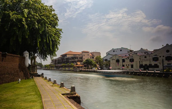 Malacca Malaysia August 2022 View Malaka River Remains Former Middelburg — 스톡 사진