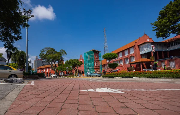Malacca Malaysia August 2022 Long Exposure Capture Red Square Dutch — Stock Photo, Image