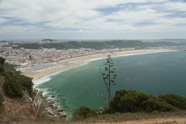 Strand von Nazaré, portugal — Stockfoto