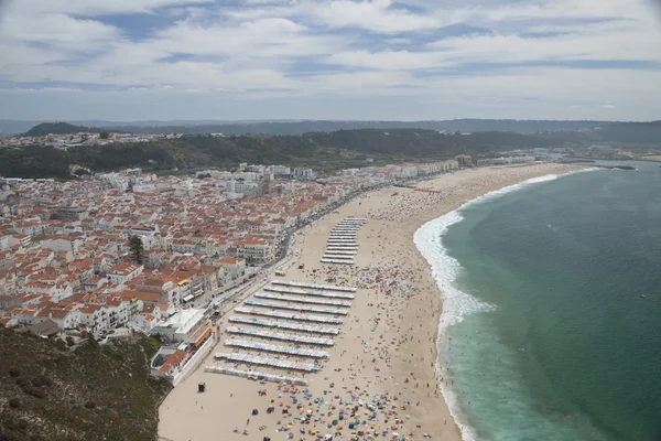 Praia Nazare, Portugal Imagem De Stock
