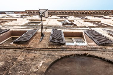 Siena was one of the most important cities in medieval Europe, and its historic centre is a UNESCO World Heritage Site. Piazza del Campo in the Palio day.