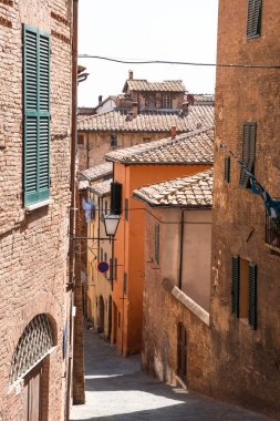 Siena was one of the most important cities in medieval Europe, and its historic centre is a UNESCO World Heritage Site. Piazza del Campo in the Palio day.