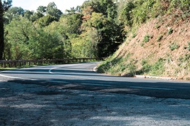Beautiful view of Tuscany landscape and landmarks. Grapes fields and olive oil. From Montalcino to Montepulciano to Siena. Summer in Italy